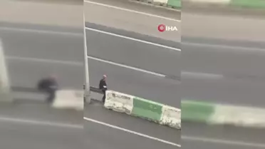 Facia teğet geçti... Mudanya yolunda alkollü yaya paniği