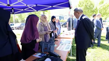 PAÜ Rektörü ve heyeti Filistin'e destek çadırlarını ziyaret etti