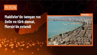 Mersin'de yaşayan İlyas Can Kil, Maldivler'de tanıştığı Rus gelinle evlendi