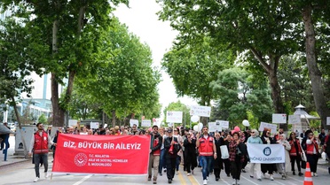 Malatya'da 'Ailemiz İstikbalimiz' temalı kortej yürüyüşü düzenlendi