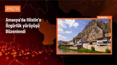 Türk Diyanet Vakfı Amasya Şubesi ve Amasya İmam Hatipliler Derneği Filistin'e Özgürlük Yürüyüşü Gerçekleştirdi