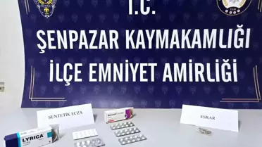 Kastamonu'da yapılan operasyonda 57 adet sentetik ecza hapı ele geçirildi