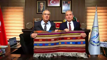 Çameli Belediye Başkanı Cengiz Arslan, Önceki Dönem Denizli Büyükşehir Belediye Başkanı Osman Zolan'ı Ağırladı