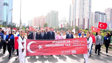 Ataşehir'de 19 Mayıs kutlaması çelenk sunma töreni ile başladı