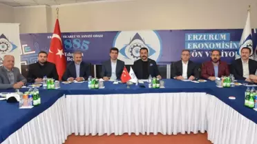 İran'ın Kazvin şehrinden gelen ticaret heyeti ile Erzurum Ticaret ve Sanayi Odası arasında toplantı gerçekleştirildi