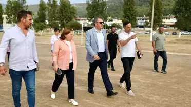Didim Belediye Başkanı Hatice Gençay, Akbük Mahallesi'nde incelemelerde bulundu