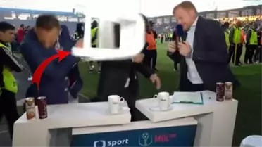 Böyle taraftarlık olmaz olsun! TV yorumcularına sandalye ile saldırdılar 