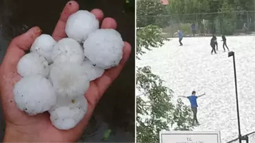 Çok sayıda kentte dolu yağışı etkili oldu! Vatandaşlar zor anlar yaşadı