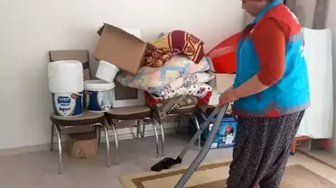 Gölbaşı ilçesinde evde bakım ve temizlik hizmetleri devam ediyor