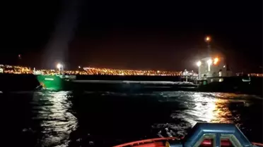 Çanakkale Boğazı'ndan geçen 'ANASTASIA' isimli genel kargo gemisi makine arızası yaptı