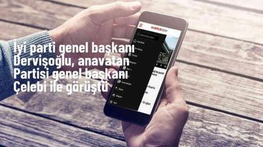 İYİ Parti Genel Başkanı Müsavat Dervişoğlu, Anavatan Partisi Genel Başkanı İbrahim Çelebi ile görüştü