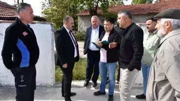 İnönü Belediye Başkanı Serhat Hamamcı, Dereyalak Mahallesi'ndeki çalışmaları inceledi