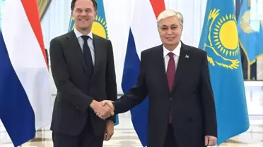 Kazakistan Cumhurbaşkanı Tokayev, Hollanda Başbakanı Rutte ile görüştü