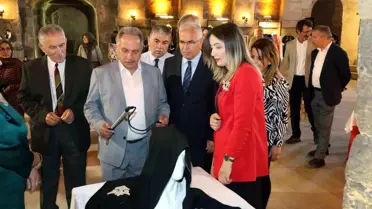 Talas Belediye Başkanı Mustafa Yalçın, Çerkes El Sanatları Sergisi'nin açılışını yaptı