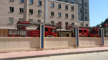 ÇOMÜ Terzioğlu Yerleşkesi'nde Kız Öğrenci Yurdu'nda Yangın Çıktı