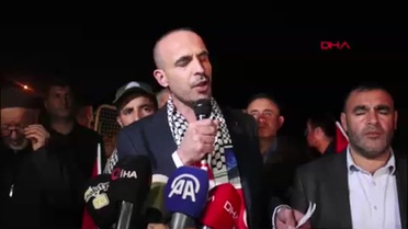 Malatya'da STK'lar İsrail'in Filistin'e yönelik saldırılarını protesto etti