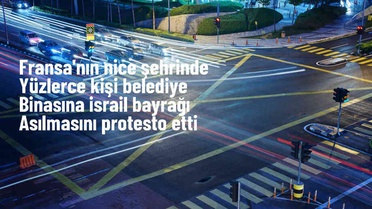 Fransa'da Filistin destekçileri İsrail bayrağına karşı gösteri düzenledi