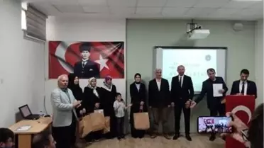 Erzurum'da Faik Güngör Ortaokulu'nda Kitap Okuma Yarışması Ödül Töreni Düzenlendi