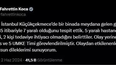 Küçükçekmece'de çöken 3 katlı binada 7 yaralı