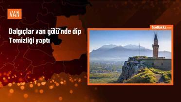 Van Gölü'nde Su Altı Temizliği Yapıldı