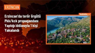 Erzincan'da PKK/KCK propagandası yapan zanlı gözaltına alındı