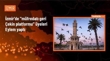 İzmir'de Müfredat Protestosu