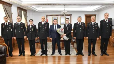 Kırşehir Valisi Hüdayar Mete Buhara, Jandarma Teşkilatının 185. yılı dolayısıyla jandarma personeliyle buluştu