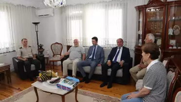 Arhavi Kaymakamı Çimşir'den şehit ailesine ve gaziye ziyaret