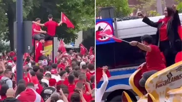 Gürcistan maçı öncesi Dortmund sokakları ''Ankara'nın Bağları'' şarkısıyla yıkıldı