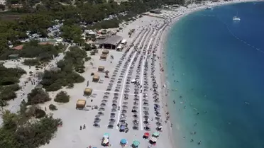 Muğla'da Tatilciler Sahillerde Yoğunluk Oluşturdu