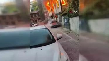 Samsun'da İş Hanında Çıkan Yangın Korkuttu