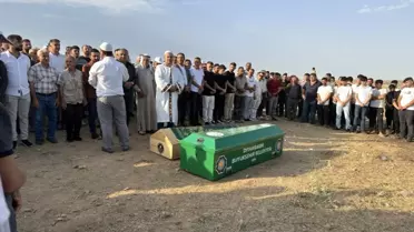 Mardin'de anız yangınında hayatını kaybedenler toprağa verildi