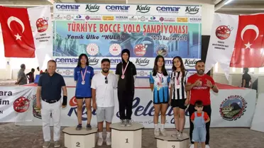 Kula'da düzenlenen Bocce Volo Türkiye Şampiyonası'nda dereceye giren sporcular ödüllendirildi