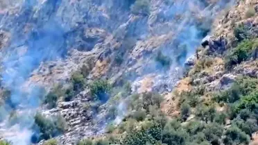 Kozan Kalesi eteklerinde çıkan yangın söndürüldü