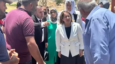 Aile ve Sosyal Hizmetler Bakan Yardımcısı Madak, anız yangınında hayatını kaybedenlerin yakınlarına ziyarette bulundu