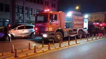 Aydın Devlet Hastanesi'nde Ultrason Odasında Yangın Çıktı