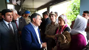 Şırnak Valisi Cevdet Atay, Şehit Güvenlik Korucusunun Taziyesine Katıldı
