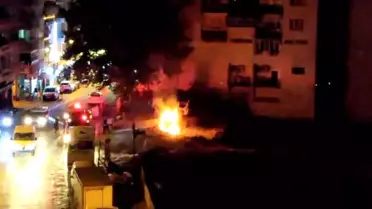 Aydın'da park halindeki fayton alevlere teslim oldu