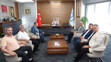 Esnaf Odaları Temsilcileri Hacılar Belediye Başkanı'na Ziyarette Bulundu