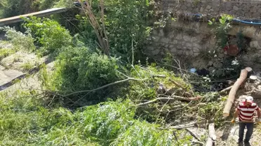 İskilip'te Dere Yataklarında Temizlik Çalışması Başlatıldı