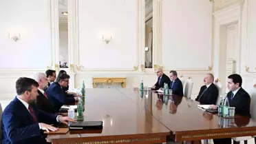 Azerbaycan Cumhurbaşkanı İlham Aliyev, ABD Dışişleri Bakan Yardımcısı James O'Brien'ı kabul etti