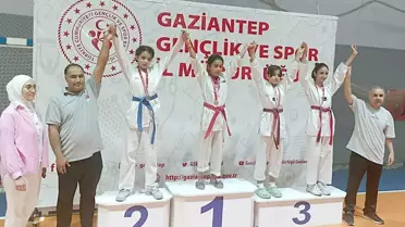 Arabanlı Minik Tekvandocular Türkiye Şampiyonasında Gaziantep'i Temsil Edecek