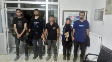 Yasa dışı yollardan yurt dışına çıkmaya çalışan 5 yabancı uyruklu düzensiz göçmen sınırda yakalandı