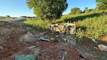 Bilecik'te Panelvan Takla Attı: 3 Yaralı