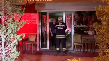 Eskişehir'de bir restoranın bacasında çıkan yangın kısa sürede söndürüldü