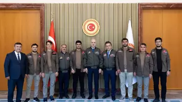 TBMM Başkanı Numan Kurtulmuş, İTÜ Vefa Havacılık Takımı'nı Kabul Etti