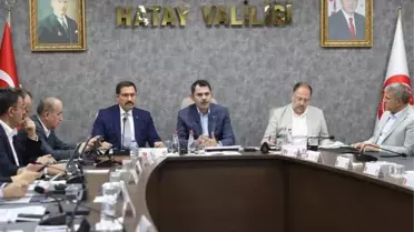 Bakan Kurum, Hatay'da değerlendirme toplantısına katıldı