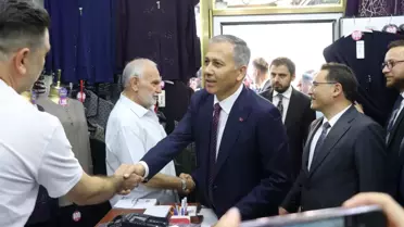 İçişleri Bakanı Ali Yerlikaya, Kayseri'de Esnaf Ziyareti Gerçekleştirdi