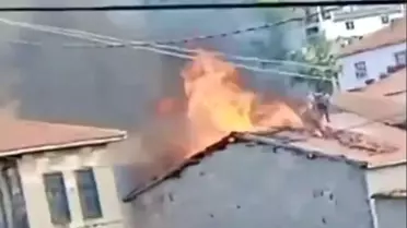 Konya Kulu'da Samanlık ve Kömürlükte Yangın Çıktı