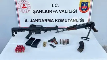 Şanlıurfa'da silah operasyonu: 2 uzun namlulu tüfek ve 1 tabanca ele geçirildi